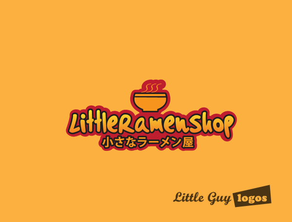 Little Ramen shop custom logo design 3