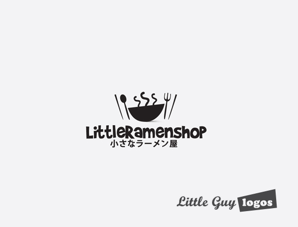 Little Ramen shop custom logo design 5